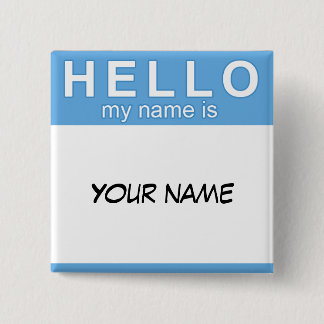 hallo Mijn naam is Button