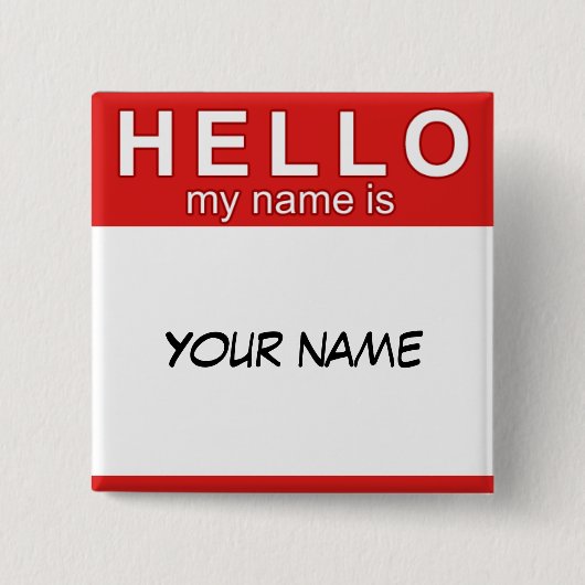 hallo Mijn naam is Button (Voorkant)