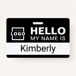 hallo Mijn naam is - de Aangepaste BedrijfsNaam va Badge