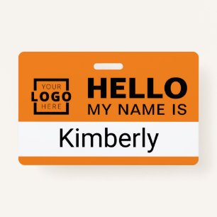 hallo Mijn naam is - de Aangepaste BedrijfsNaam va Badge