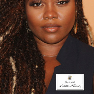 hallo Mijn naam is de Naam van de Naam van de logo Rechthoekige Sticker