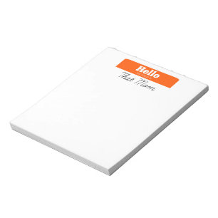 hallo, mijn naam is die mama Blocnote. Notitieblok