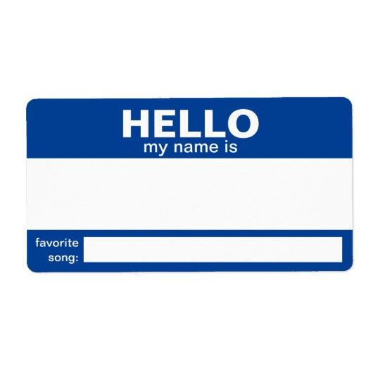Hallo Mijn naam is.... event badge / sticker / lab (Voorkant)