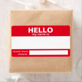 Hallo Mijn naam is.... event badge / sticker / lab (Insitu)