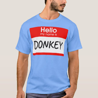 Hallo Mijn naam is ezel luie kostuum T-shirt