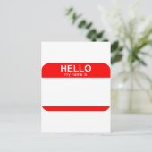 hallo Mijn naam is Flexibel Briefkaart (Staand voorkant)