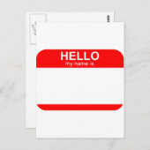 hallo Mijn naam is Flexibel Briefkaart (Voorkant / Achterkant)