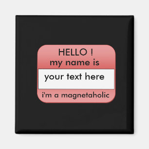 hallo mijn naam is.fridge magnet magneet
