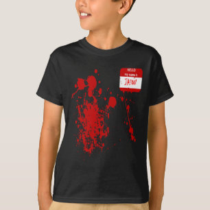 Hallo Mijn naam is Jason Funny Halloween kostuum T-shirt