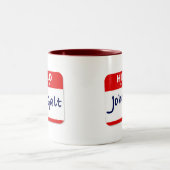 hallo mijn naam is John Galt Tweekleurige Koffiemok (Center)
