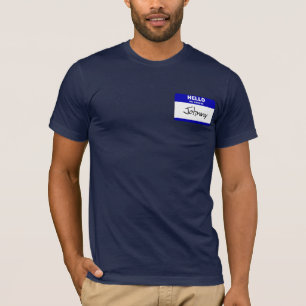 hallo mijn naam is Johnny (blauw) T-shirt