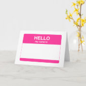 hallo, mijn naam is Label Kaart (Gele Bloem)