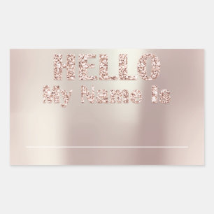 Hallo Mijn naam is Label Meeting Class Meeting Pea