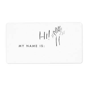 Hallo Mijn Naam Is Naamlabel Etiket