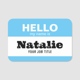 Hallo Mijn naam is NHS Practitioner Nursery School Naamplaatje