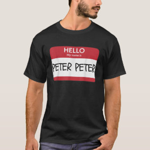 Hallo Mijn naam is Peter Funny Halloween T-shirt
