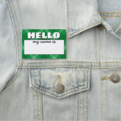 "Hallo mijn naam is..." Pond Naamplaatje (In situ)