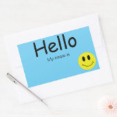 hallo, mijn naam is rechthoekige sticker (Envelop)