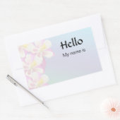 hallo, mijn naam is rechthoekige sticker (Envelop)