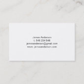 hallo mijn naam is retro visitekaartje (Achterkant)