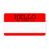 hallo mijn naam is Rode Labels (Voorkant)