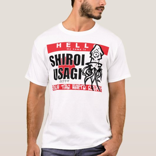 hallo MIJN NAAM IS SHIROI USAGI T-shirt (Voorkant)