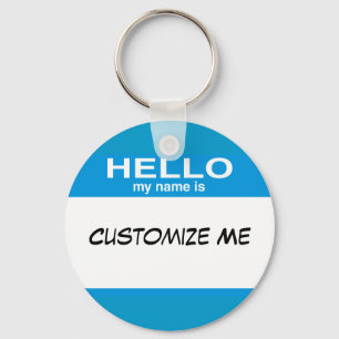 hallo mijn naam is ... sleutelhanger