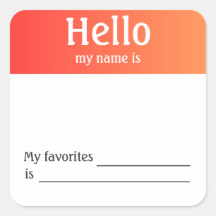 hallo mijn naam is Sticker