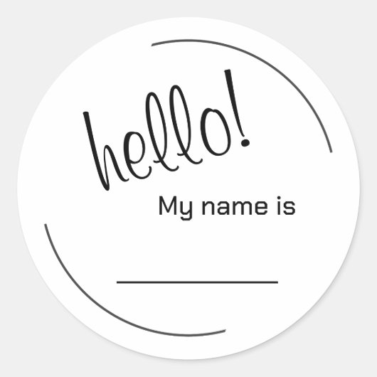 hallo mijn naam is Sticker (Voorkant)