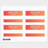 hallo mijn naam is Sticker (Vel)