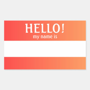 hallo mijn naam is Sticker