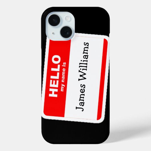 Hallo Mijn naam is Sticker Case-Mate iPhone Case (Achterkant)