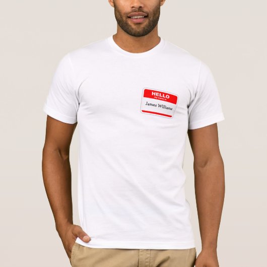 Hallo Mijn naam is Sticker T-shirt (Voorkant)