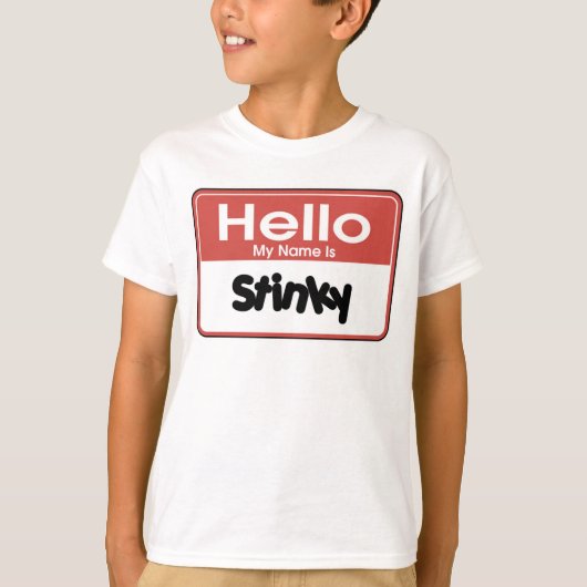 hallo mijn naam is Stinky T-shirt (Voorkant)