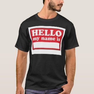 hallo mijn naam is t-shirt