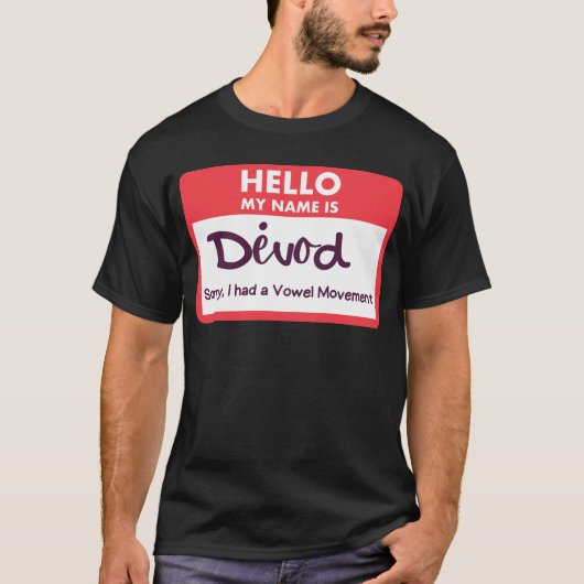 hallo mijn naam is. . . T-shirt (Voorkant)