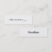 hallo, mijn naam is visitekaartje (Voorkant / Achterkant)