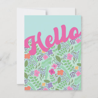 Hallo Millefleur gestileerde bloemen Briefkaart