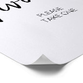 Hallo Minimalistisch Baby Poster (Hoek)