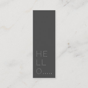 Hallo minimalistische Dots Mini Visitekaartje