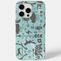 Hallo Mint Linnen Beer Fox Pattern iPhone 6 Plus