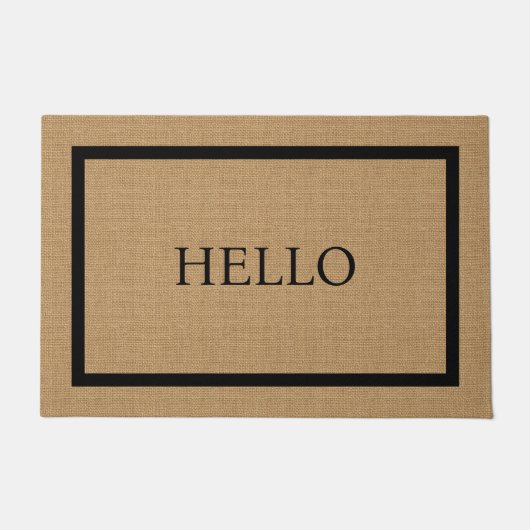 Hallo Modern rustiek Deurmat (Voorkant)