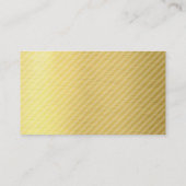 HALLO MODERN SCRIPT Hand getekend vet spot gouden  Visitekaartje (Achterkant)