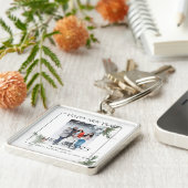 Hallo Moderne elegante foto Sleutelhanger (Zijkant)