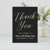 Hallo Moderne Script Typografie Bedankkaart (Staand voorkant)