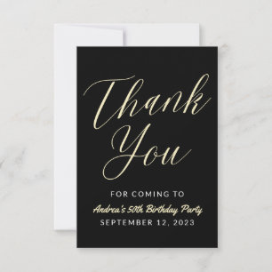 Hallo Moderne Script Typografie Bedankkaart