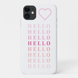 Hallo Moderne typografie iPhone 11 Hoesje