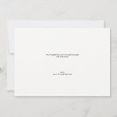 Hallo Moderne Wereld Baby fotorooster Dank u Kaart (Achterkant)