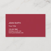 hallo Moderne zonnebril Rood Visitekaartje (Achterkant)