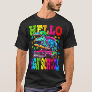 hallo Monster van de middelbare school Truck Dinos T-shirt